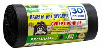 Мешки для мусора 30л, 20мкм, "PREMIUM+" ПСД (1рулон-20шт) во Владивостоке по выгодным ценам