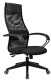 Кресло руководителя Бюрократ CH-607/BLACK TW-01 Neo Black, материал обивки сетка/ткань, цвет чёрный 