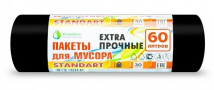 Мешки для мусора  STANDART 60л 7 мкм ПНД  (рулон-30шт) во Владивостоке по выгодным ценам