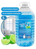 GRASS Clean Glass Голубая лагуна Чистящее средство для стёкол и зеркал ПЭТ 5л