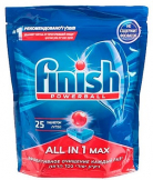 Finish (Финиш) All in 1 Max таблетки для ПММ 25шт во Владивостоке по выгодным ценам