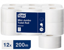 Бумага туалетная TORK  UNIVERSAL 1-слойная 200м 