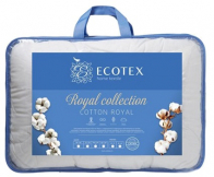 Одеяло COTTON-ROYAL 200*220, наполнитель волокна на основе хлопка, чехол сатин-жаккард