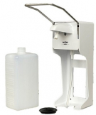 Дозатор для жидкого мыла и дезсредств (капля,струя) HOR D-004A локтевой  1л