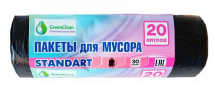 Мешки для мусора  STANDART 20л 7 мкм ПНД  (рулон-30шт) во Владивостоке по выгодным ценам