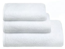 Полотенце махровое Deluxe 50*70  цвет белый (500г/м2) во Владивостоке по выгодным ценам