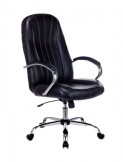 Кресло руководителя Бюрократ T-898SL, материал обивки-искусственная кожа, цвет черный, крестовина металл