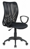 Кресло Бюрократ CH-599AXSN/TW-11 спинка материал  сетка, цвет чёрный, сиденье-материал обивки ткань, цвет чёрный 