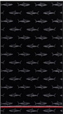 Полотенце махровое White shark 70*130  цвет10000 