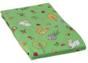 Комплект постельного белья Лесные друзья детский (наволочка 40*60), зелёный, бязь (140г/м2)