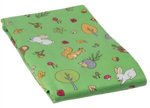 КПБ детский бязь цветная (под110*147,прост110*150,нав60*60-1шт) Зеленый/лес пл140 гр/м2 ОТ ИП