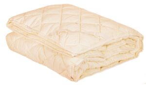 Наматрацник на резинке 200*200 стеганый (верх-импорт.бязь, наполнит -холфитекс) цв.бежевый