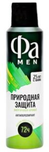Дезодорант FA MEN ПРИРОДНАЯ ЗАЩИТА КАКТУС 150мл, аэрозоль