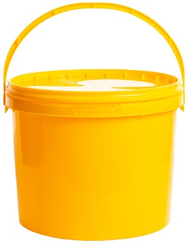 Контейнер ( ведро ) 3,5л цв.желтый