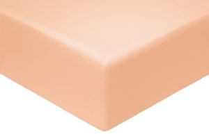 Простыня Моноспейс ЕВРО (220*240) персиковая, сатин