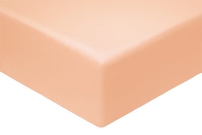 Простыня Моноспейс ЕВРО (220*240) персиковая, сатин