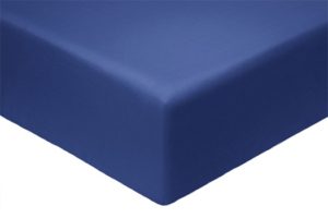 Простыня Моноспейс ЕВРО (220*240), сатин, цвет тёмно-синий