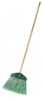 Метла плоская синтетическая 350*30*190мм Гардена с черенком 1сорт