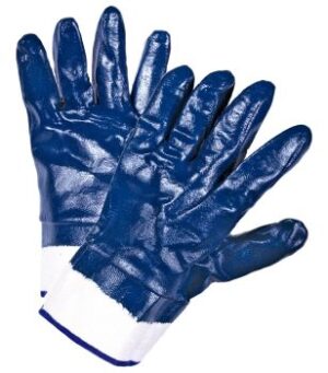 Перчатки интерлок с нитриловым покрытием полный облив, манжет крага р.10,5,р.10