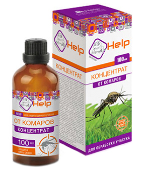 ХЕЛП Концентрат от КОМАРОВ инсекцидный 100мл СРОК ДО 01.2022
