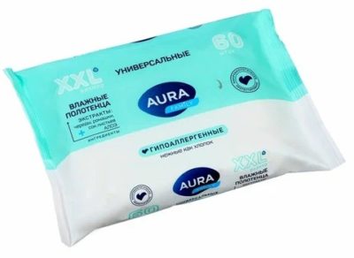 Салфетки влажные AURA Family Универсальные big-pack  60 шт