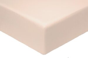 Простыня на резинке сатин Моноспейс 200*200*23 цв. Пудровый ВЫПИСЫВАТЬ ОТ ИП