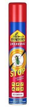 Дихлофос ВАРАН Экстра (от летающих насекомых) 345мл БЕЗ ЗАПАХА