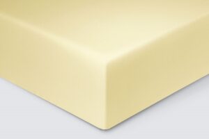 Простыня на резинке сатин  Экотекс 90*200*23 цв.Лимонный ВЫПИСЫВАТЬ ОТ ИП