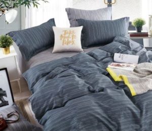 Комплект постельного белья Асабелла Евро, печатный сатин, цвет 1784-6