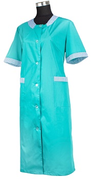 Х-18 Халат цветной тиси с отделкой клетка 60-62 ОТ ИП