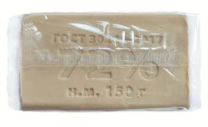 Мыло хозяйственное 72% 150г в прозрачной обёртке