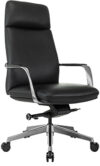 Кресло руковод Бюрократ VEGA/BLACK черный, кожа крест. металл  (ID 1991643)