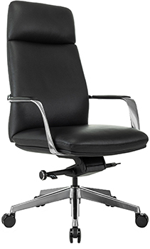 Кресло руковод Бюрократ VEGA/BLACK черный, кожа крест. металл  (ID 1991643)