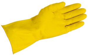 Перчатки резиновые хоз Libry арт KHL004 ЖЕЛТЫЕ 40гр р.XL 1/240