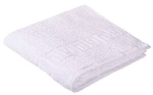 Полотенце 50* 90 махровое с греческим бордюром в инд упак Туркмения (430 г/м2) Белый ОТ ООО