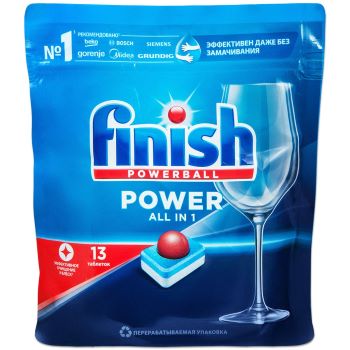 Таблетки для мытья посуды  13шт Финиш POWER для ПММ