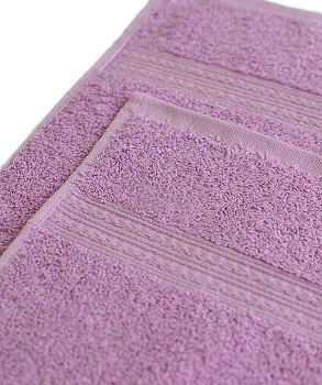 Полотенце 50*90 махровое с бордюром косичка Туркмения (440 г/м2) Сиреневый ВЫПИСЫВАТЬ ОТ ООО