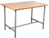 Стол 1200*700*750 на сборном металлокаркасе с ПЕРЕКЛАДИНОЙ, ЛДСП (серые ножки) цв. Бук