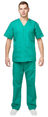 Костюм хирурга тиси универсальный зеленый р.56-58 3/4 от ООО