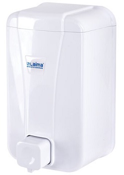 Дозатор для жидкого мыла 1л LAIMA PROFESSIONAL LSA  наливной, белый ABS