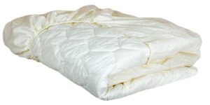 Наматрацник С БОРТОМ 200*200 стеганый (верх-импорт.бязь, наполнит -холфитекс) цв.бежевый