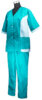 Кж-35 Костюм женский тиси, цвет бирюза р.52-54