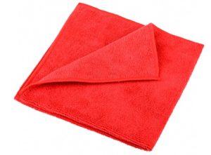 Салфетка из микрофибры 40*40, красная (220г/м2)