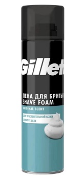 Пена д/бритья GILLETTE Sensitive Skin 200 мл