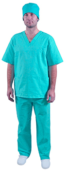 Костюм хирурга бязь универсальный зеленый р.56-58 3/4 от ООО