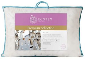 Подушка 50*70 Эдда наполн пуховый 1-й категории, чехол тик (100% хлопок)