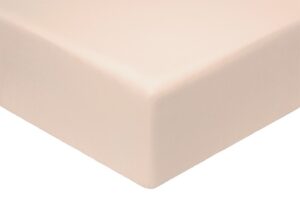 Простыня на резинке сатин Моноспейс 180*200*23 цв. Пудровый ВЫПИСЫВАТЬ ОТ ИП