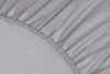 Простыня Моноспейс 180*200*23 (борт) на резинке тёмно-серая, ткань сатин