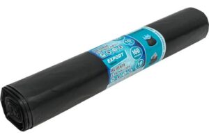Мешки для мусора "EXPORT" 160л 80мкм ПВД чёрные (1 рулон-10 шт)