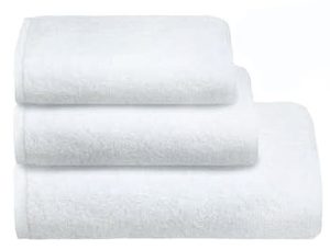 Полотенце махровое Deluxe 50*100  цвет белый (500г/м2)